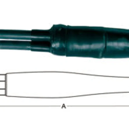 Для соединения экранированных 1-жильных кабелей с пластмассовой изоляцией с кабелями с бумажной изоляцией в общей оболочке на напряжение 6-10кВ
